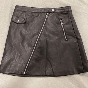 H&M Faux Leather Skirt